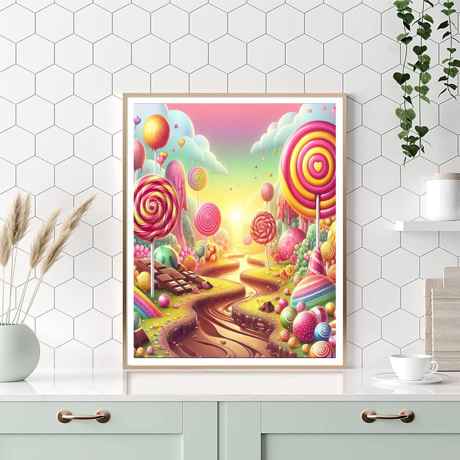 Adventures In A Candy Land Paint By Numbers