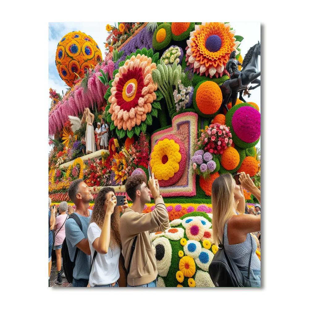 Festa Da Flor - Madeira, Portugal Number Painting