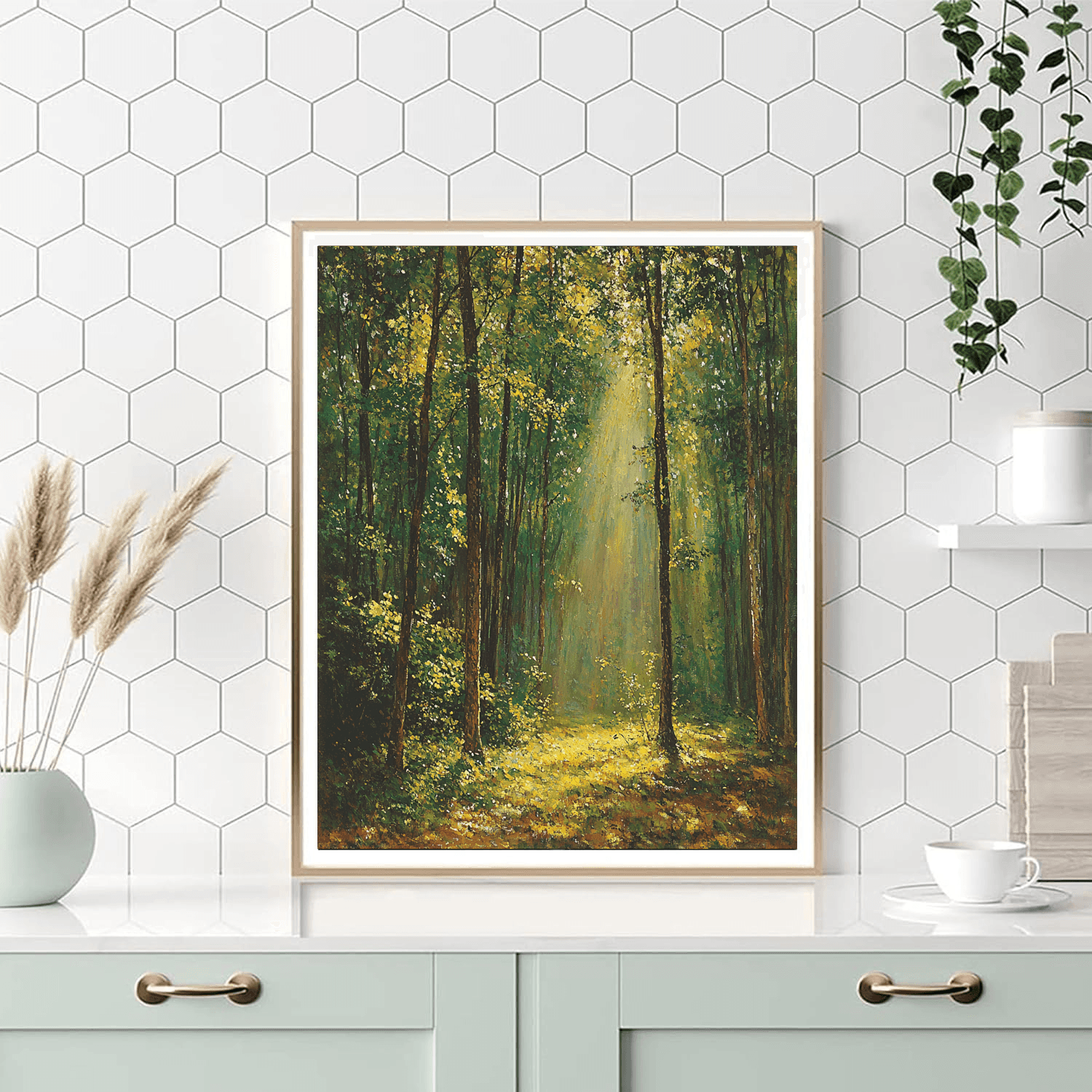 Claude Monet Inspired Dappled Light In The Forest  Paint By Numbers Kits