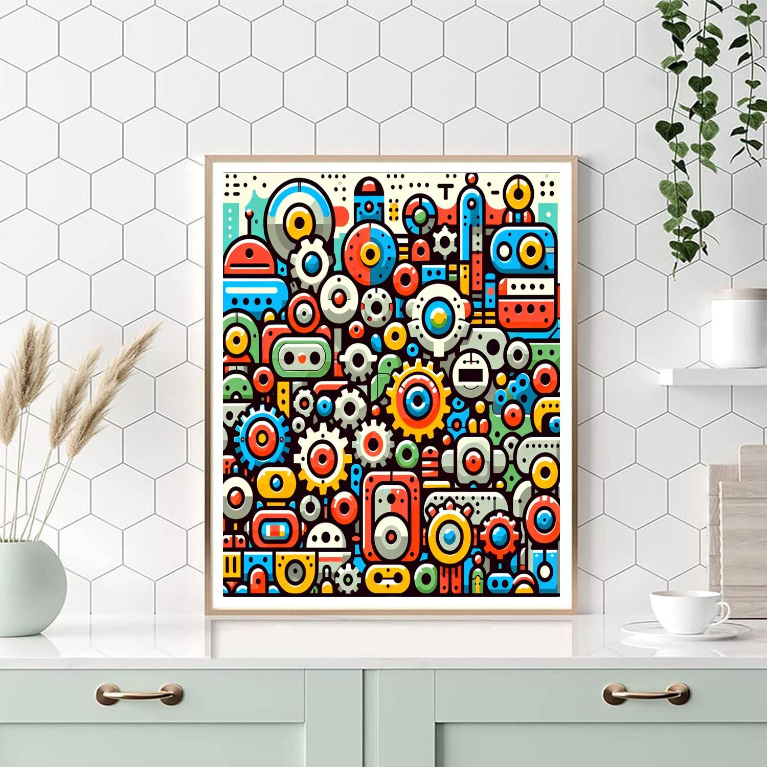 Robot Universe Numbered Painting Kits