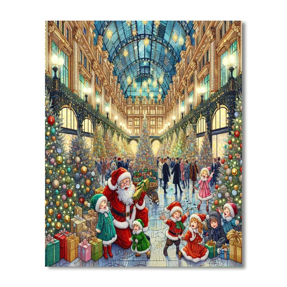 Harrods Christmas Grotto - Uk Painting By Numbers Kit