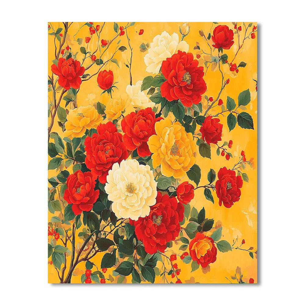 Frida Kahlo Inspired Flourish Of Dreams  Paint By Numbers Art