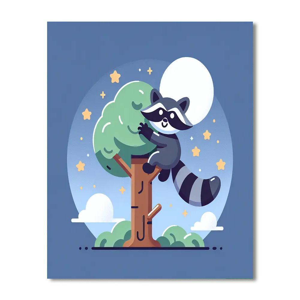 Rowdy Raccoon Painting By Numbers Kit