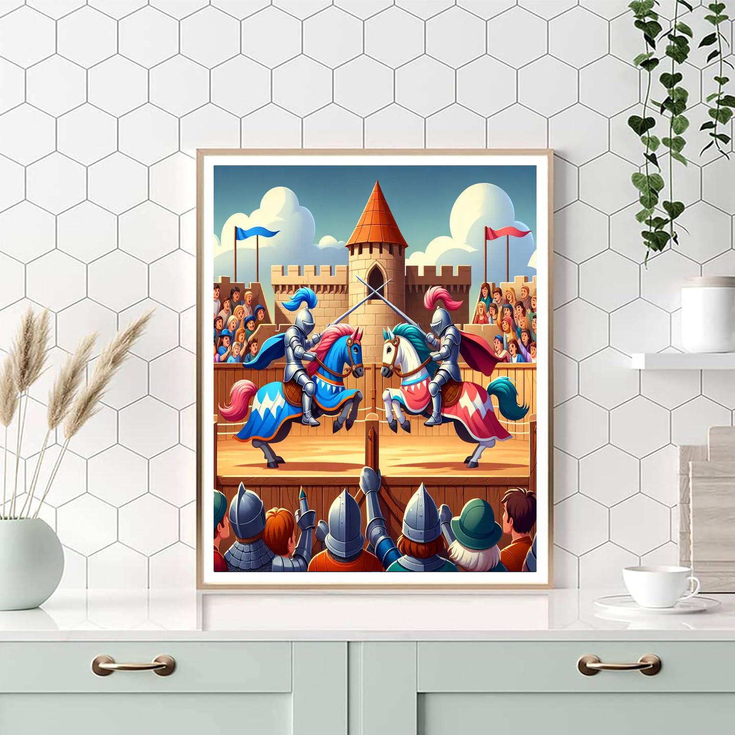Knights' Tournament Painting By Numbers Kit