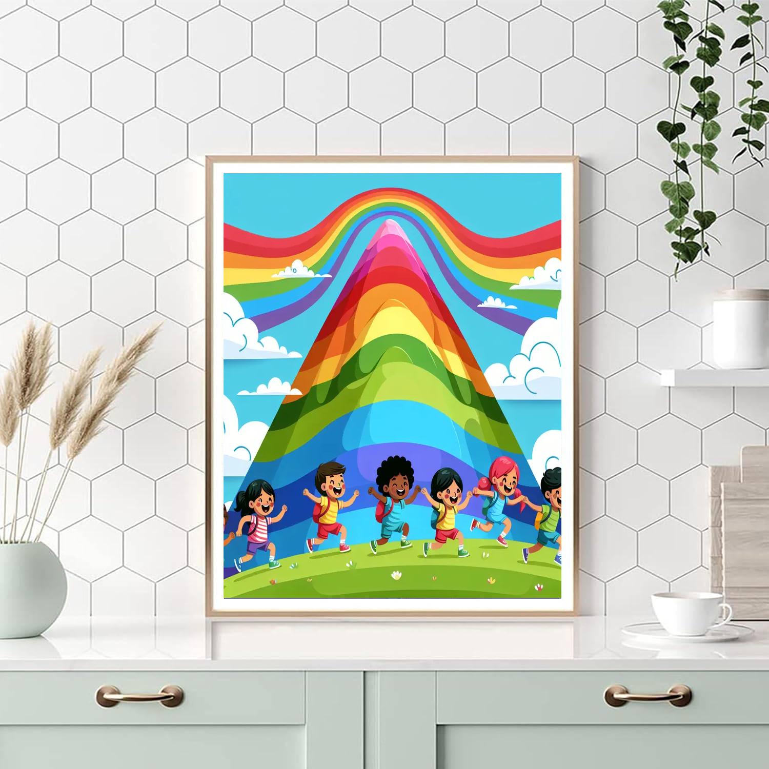 Rainbow Mountain Expedition Paint By Number