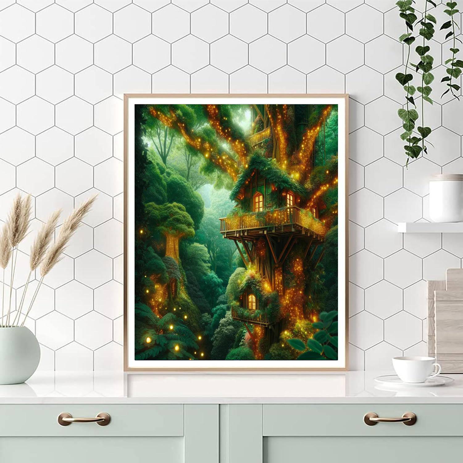 Ethereal Treehouse Retreat Paint By Number
