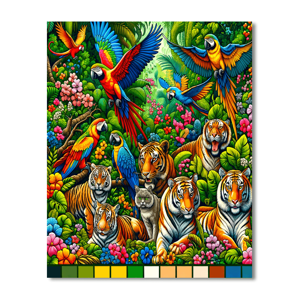 Enchanting Animal Kingdom DIY Paint By Numbers