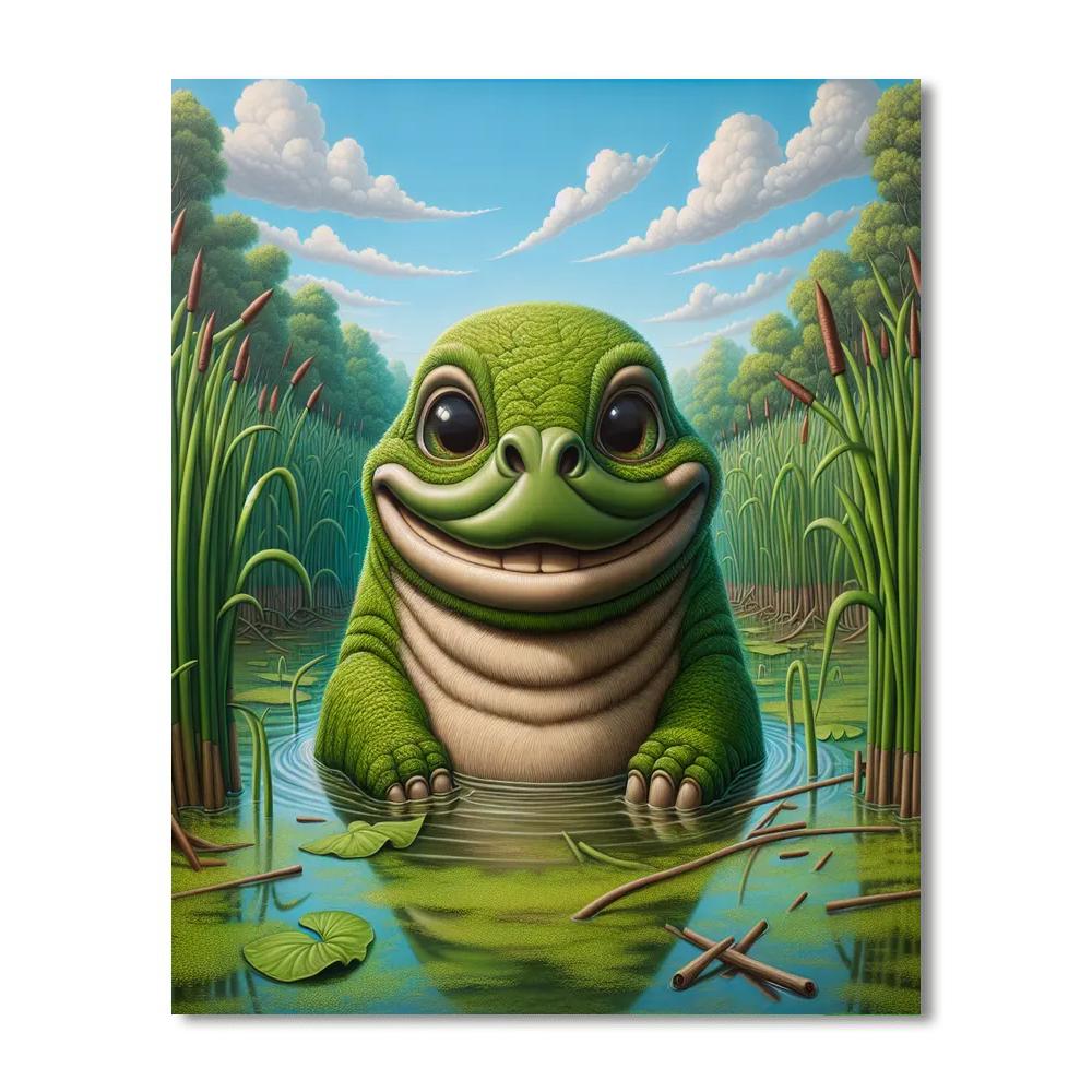 Bouncing Bunyip Paint By Number