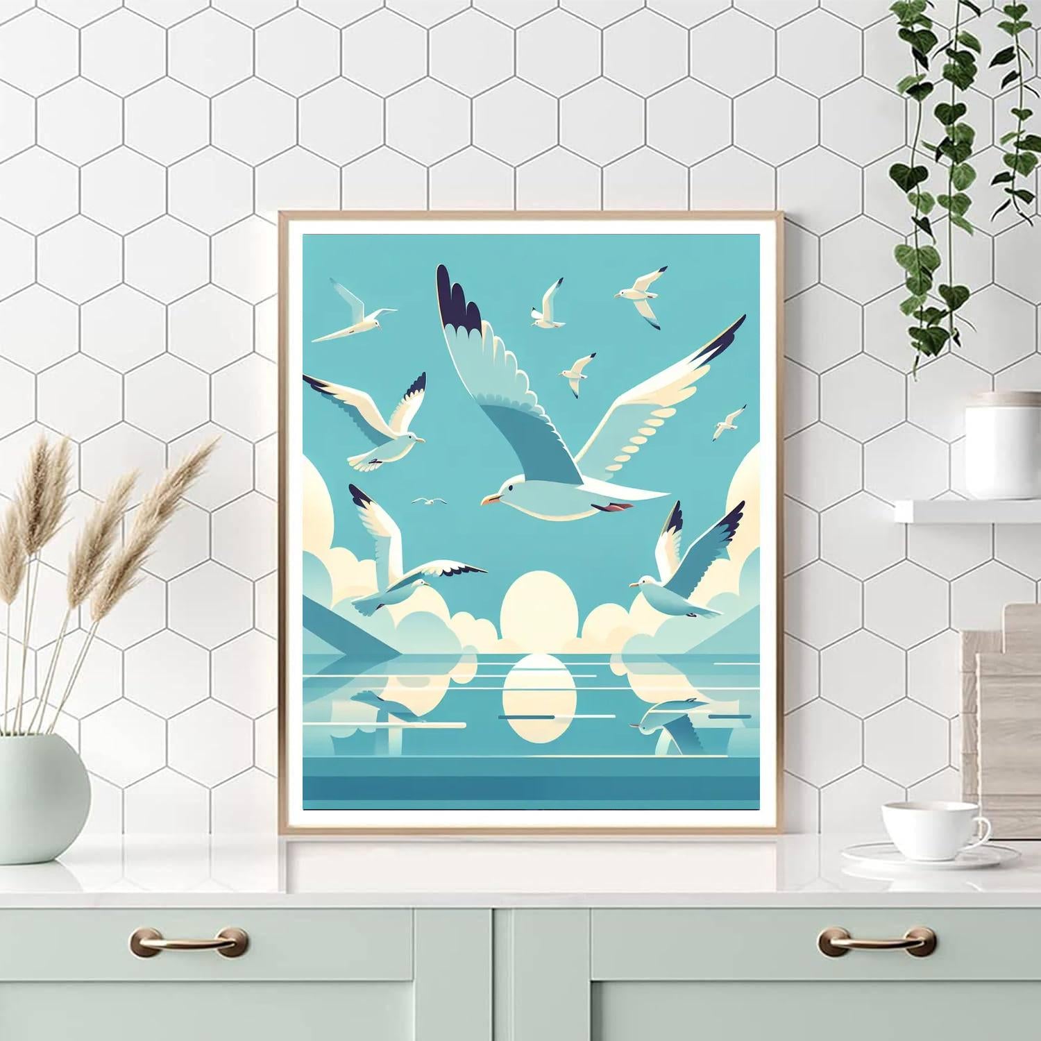 Glorious Gulls Numbered Painting Kits