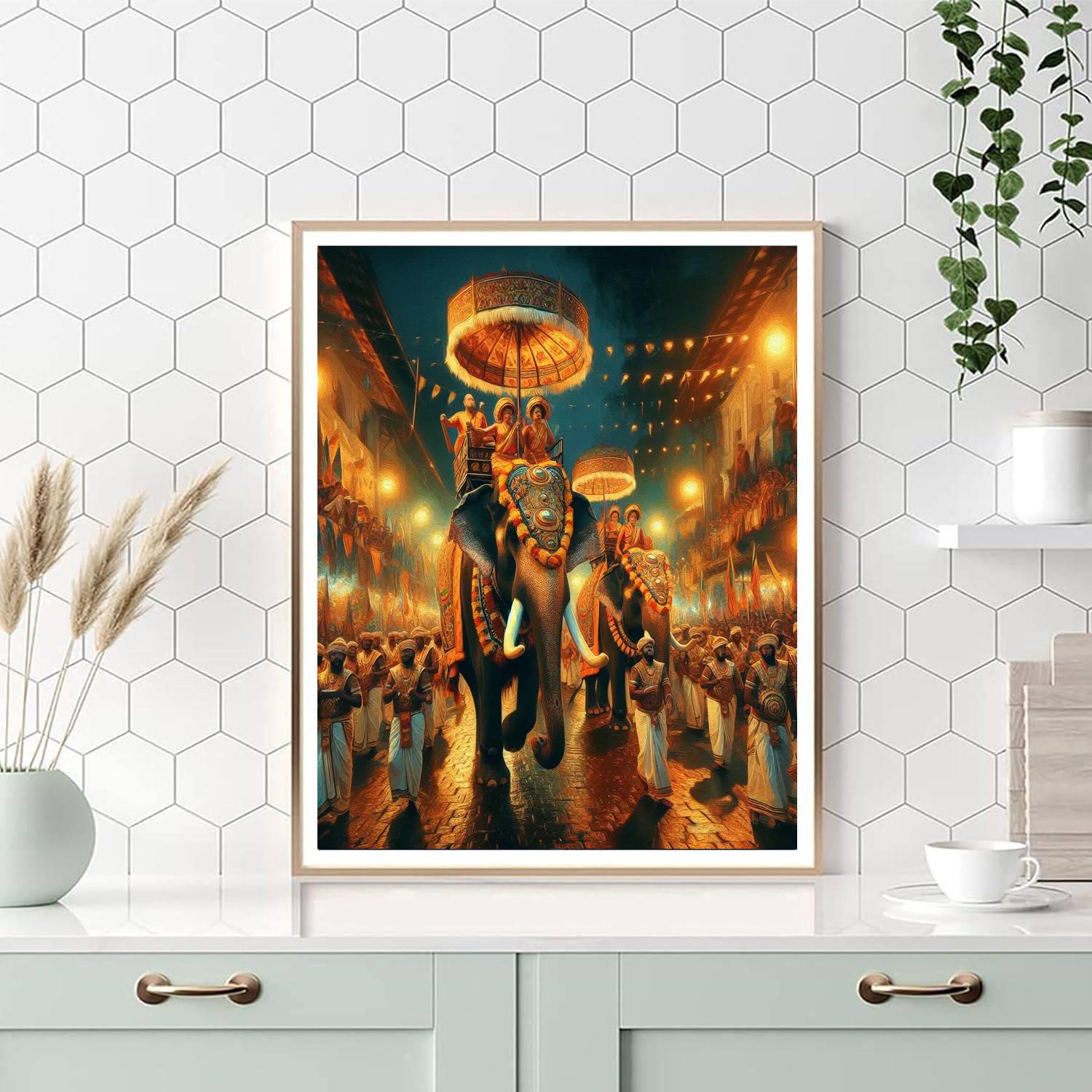 Perahera Festival - Sri Lanka Paint By Numbers Kits