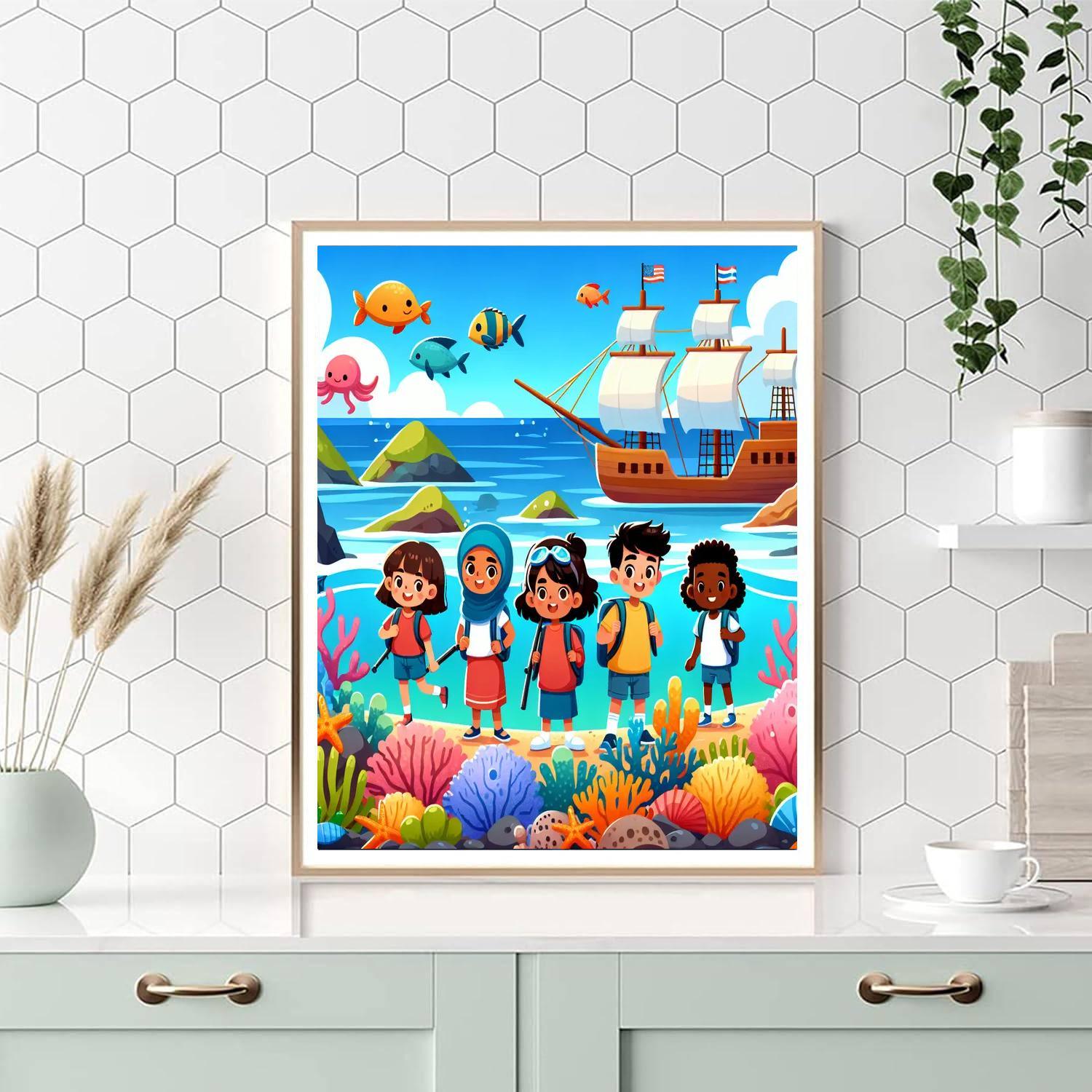 Oceanic Explorer Voyage Painting Number Kit