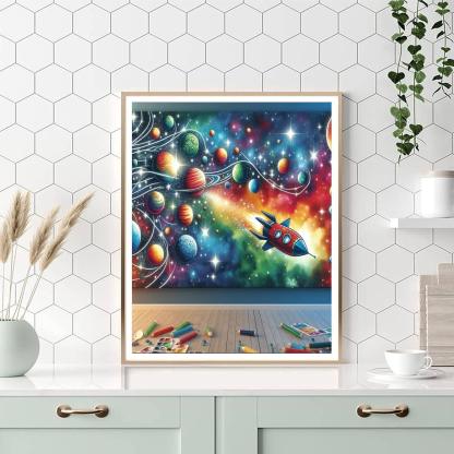 Incredible Space Exploration Numbered Painting Kits