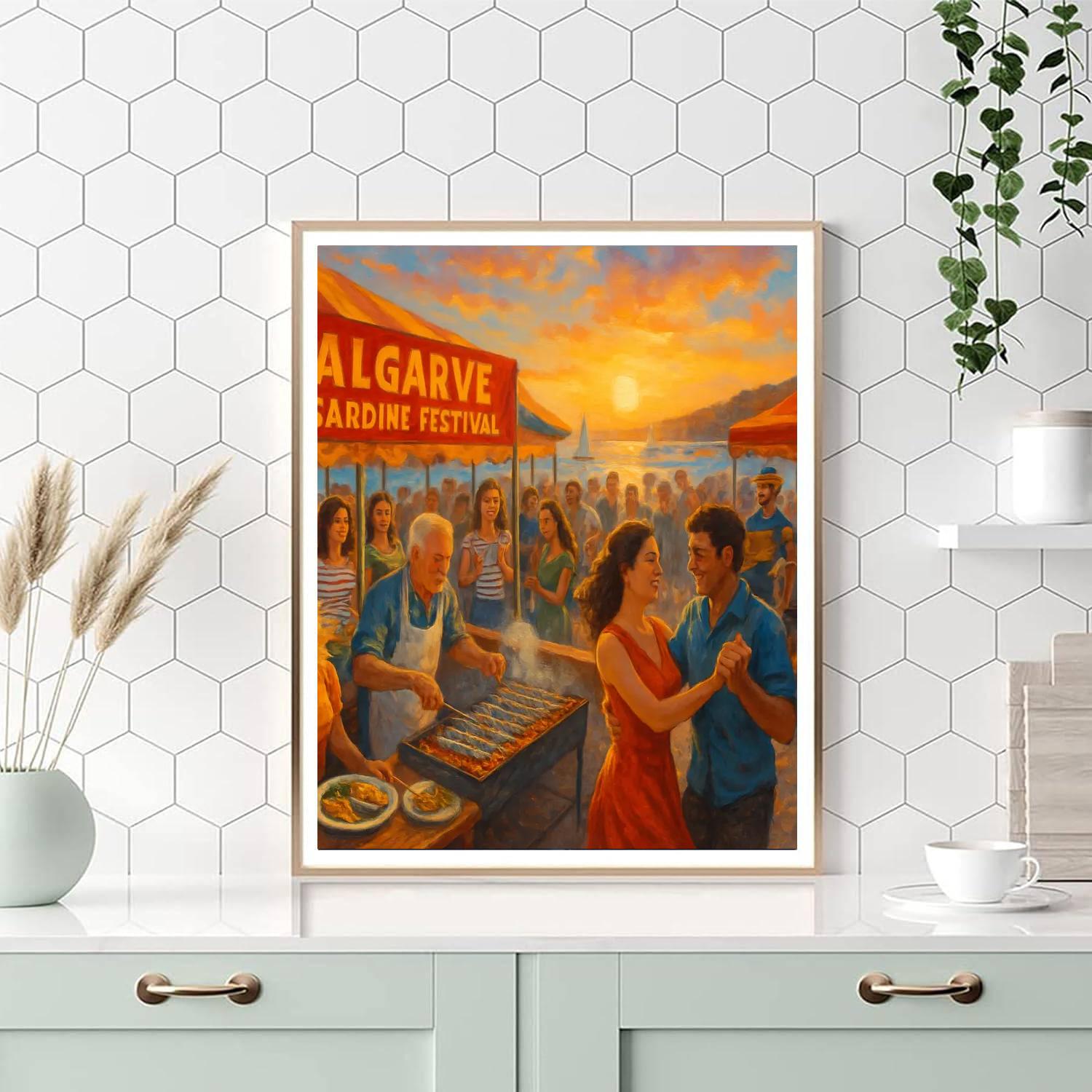 Algarve Sardine Festival - Portugal Paint By Numbers Art