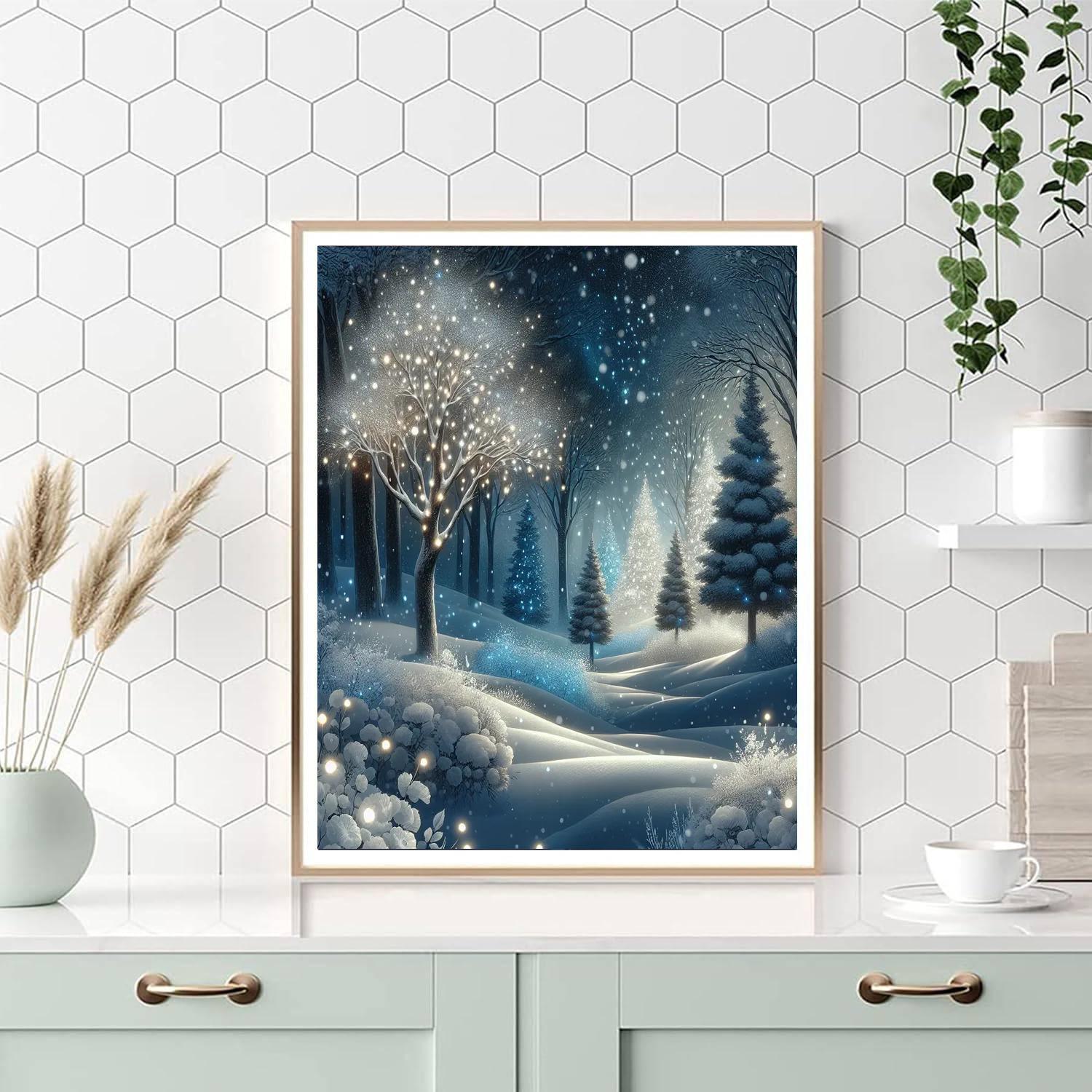 Twinkling Winter Wonderland Paint By Number