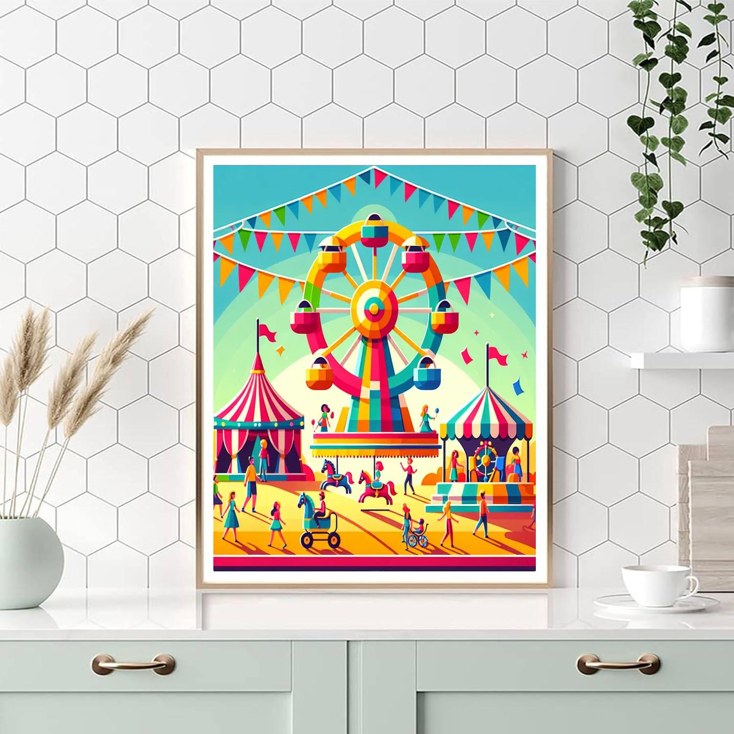 Carnival Of Curiosities Number Painting