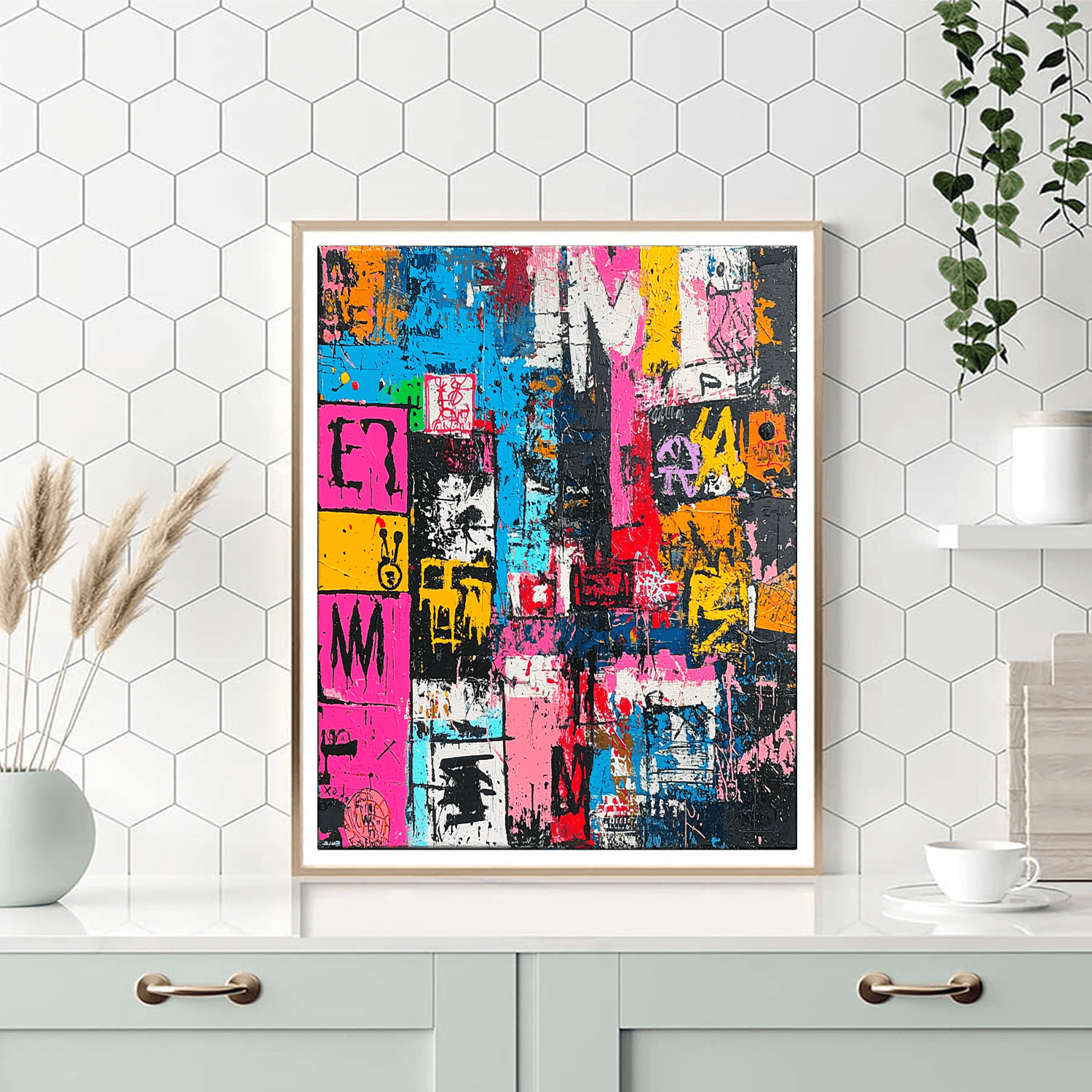 Jean-Michel Basquiat Inspired Street Culture Mosaic  Paint By Numbers Kits