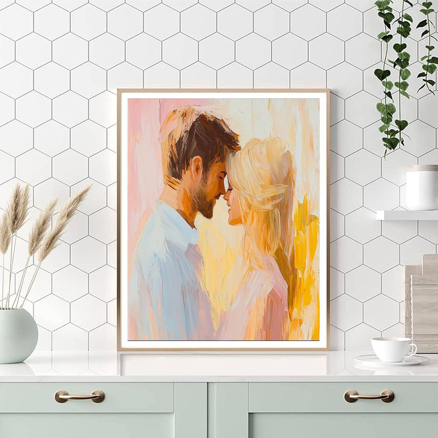 A Mother’s Whisper Number Painting
