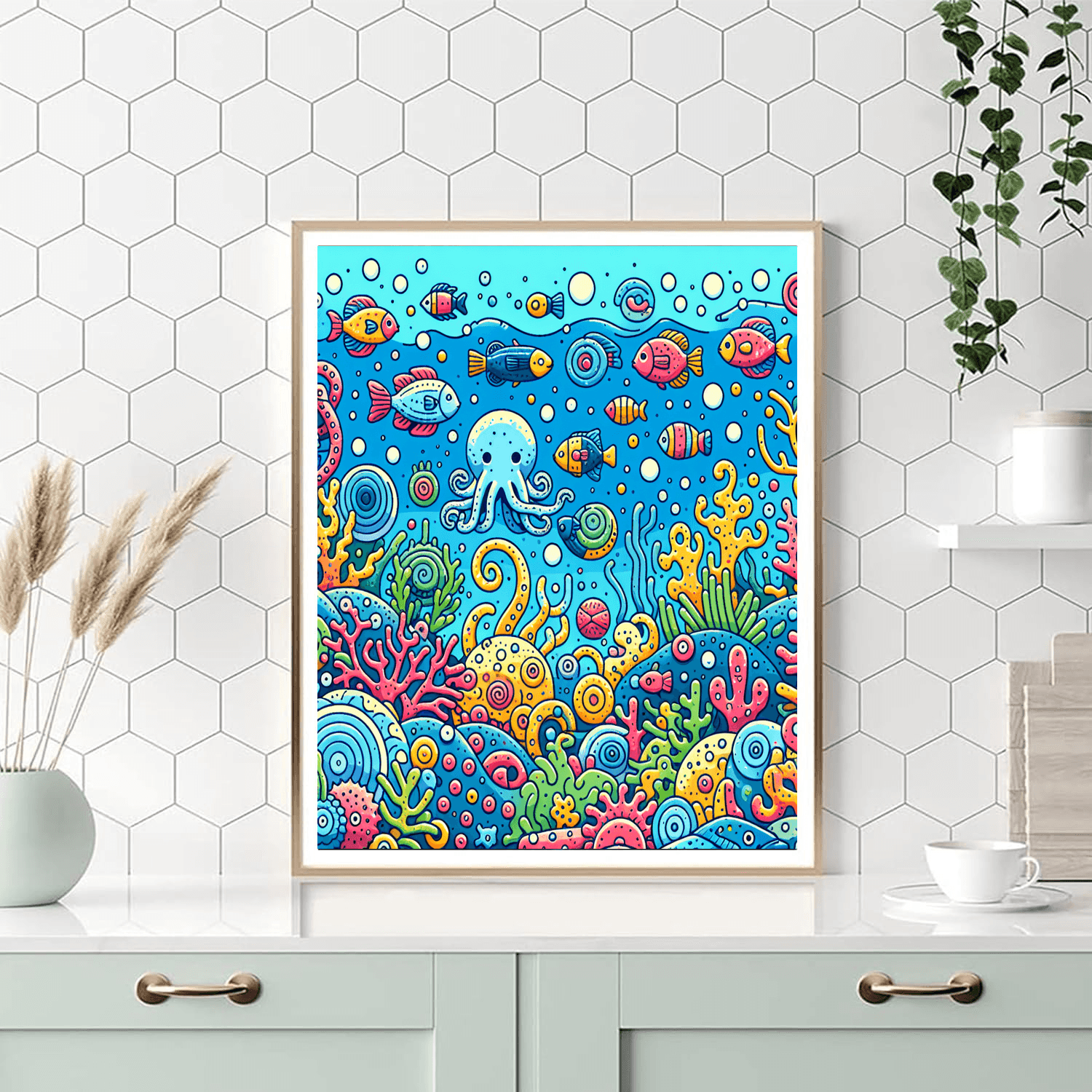 Underwater Discovery: Marine Wonders Paint By Numbers Kits