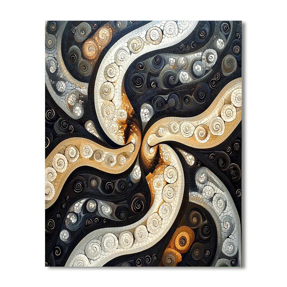 M.C. Escher Inspired Infinite Loops  Number Painting