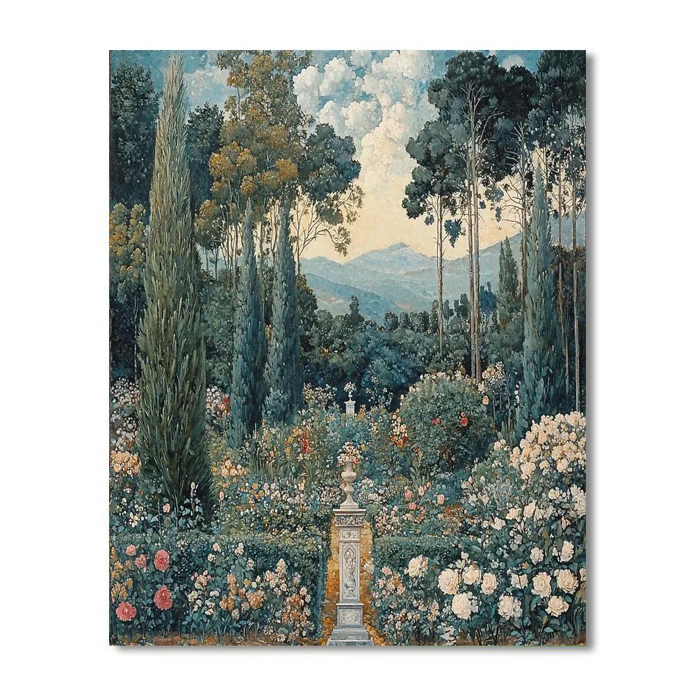 Sandro Botticelli Inspired Renaissance Garden Fantasy  Paint By Numbers