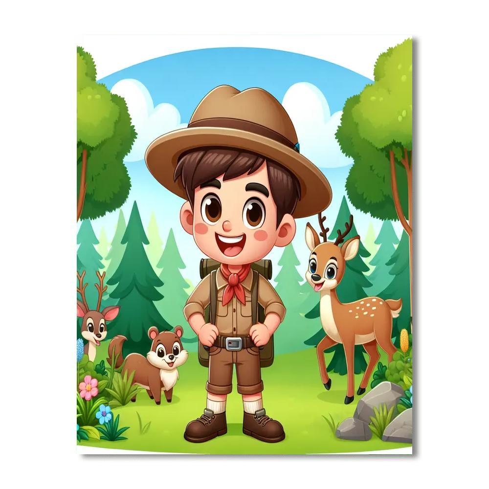 Forest Explorer's Haven Paint By Numbers Kits