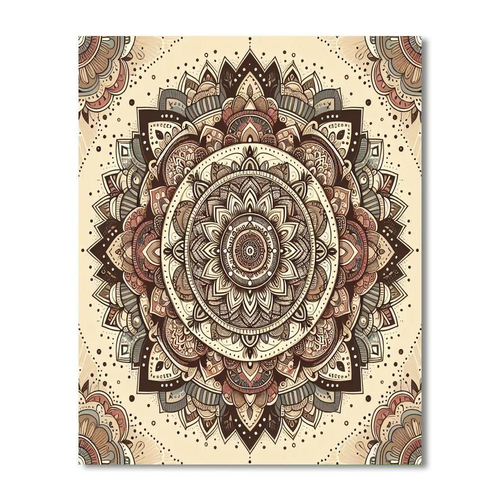 Bohemian Mandala Trance Paint By Numbers Kits
