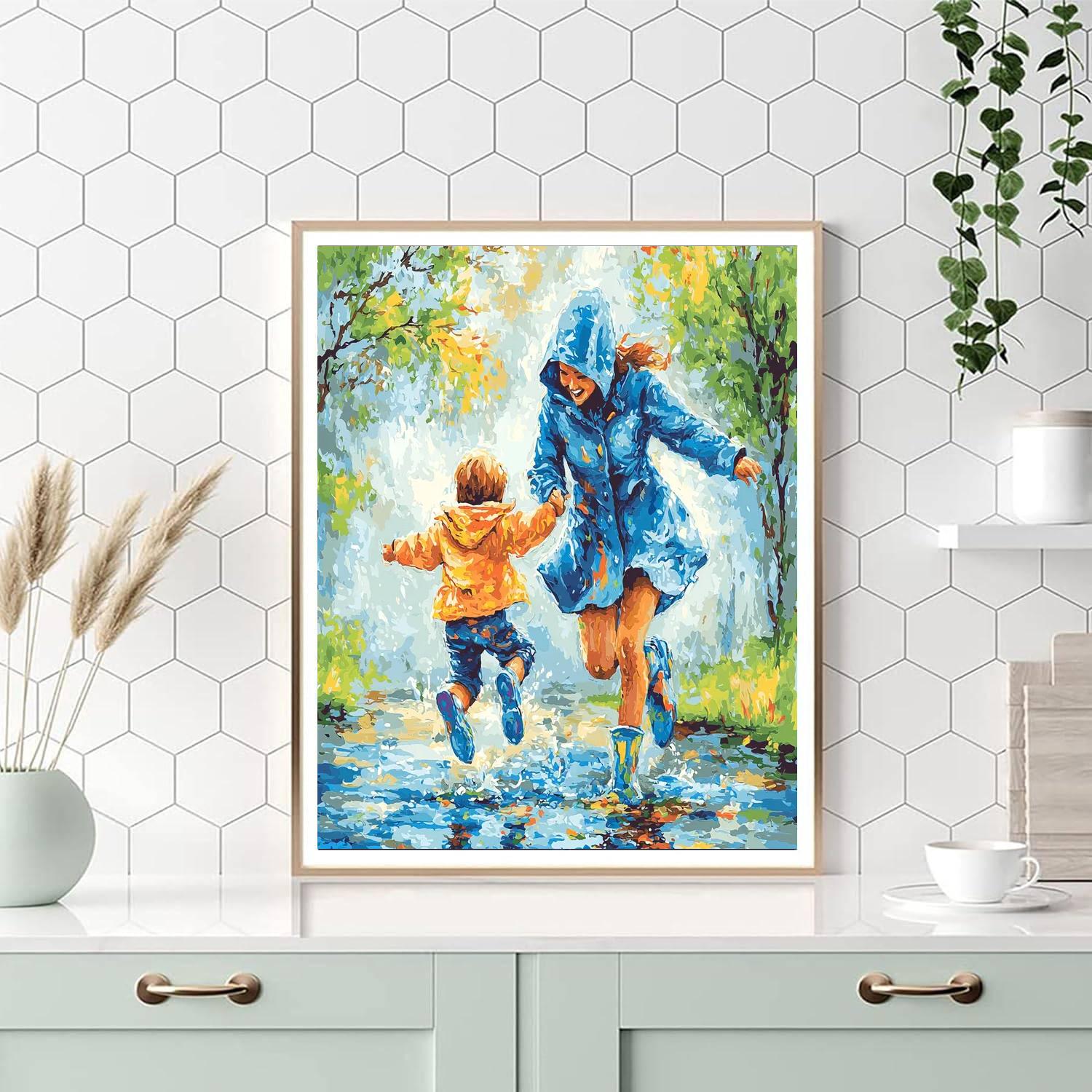 Together In The Rain Paint By Number