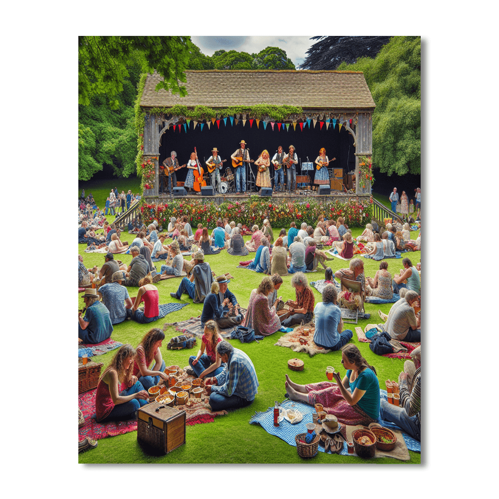 Cambridge Folk Festival Paint By Numbers Art