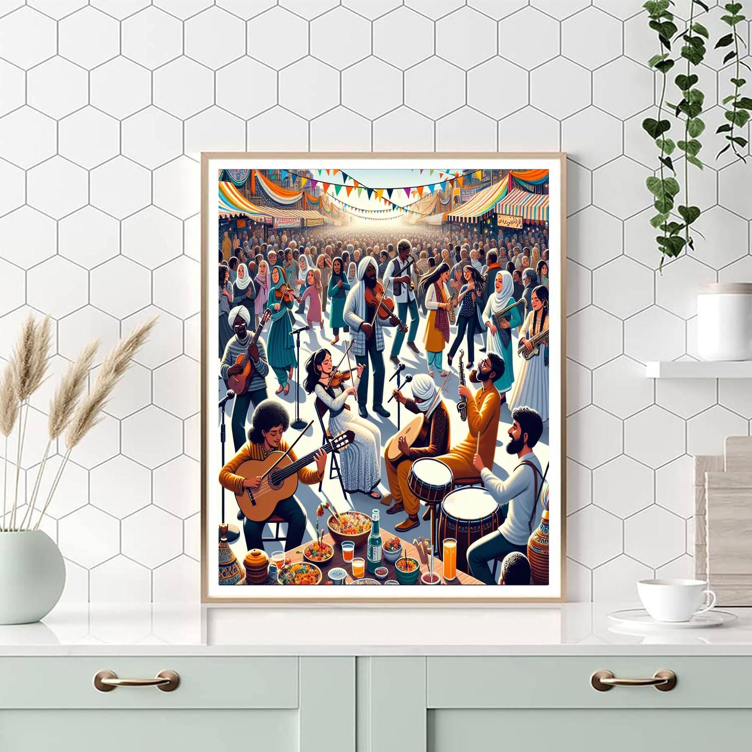 Fiesta De La Musique - France Painting Number Kit