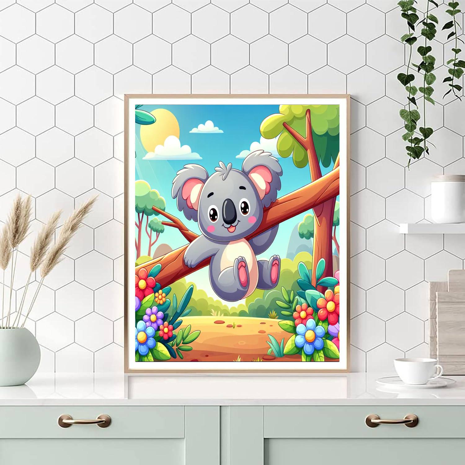 Cuddly Koala Playtime Numbered Painting Kits