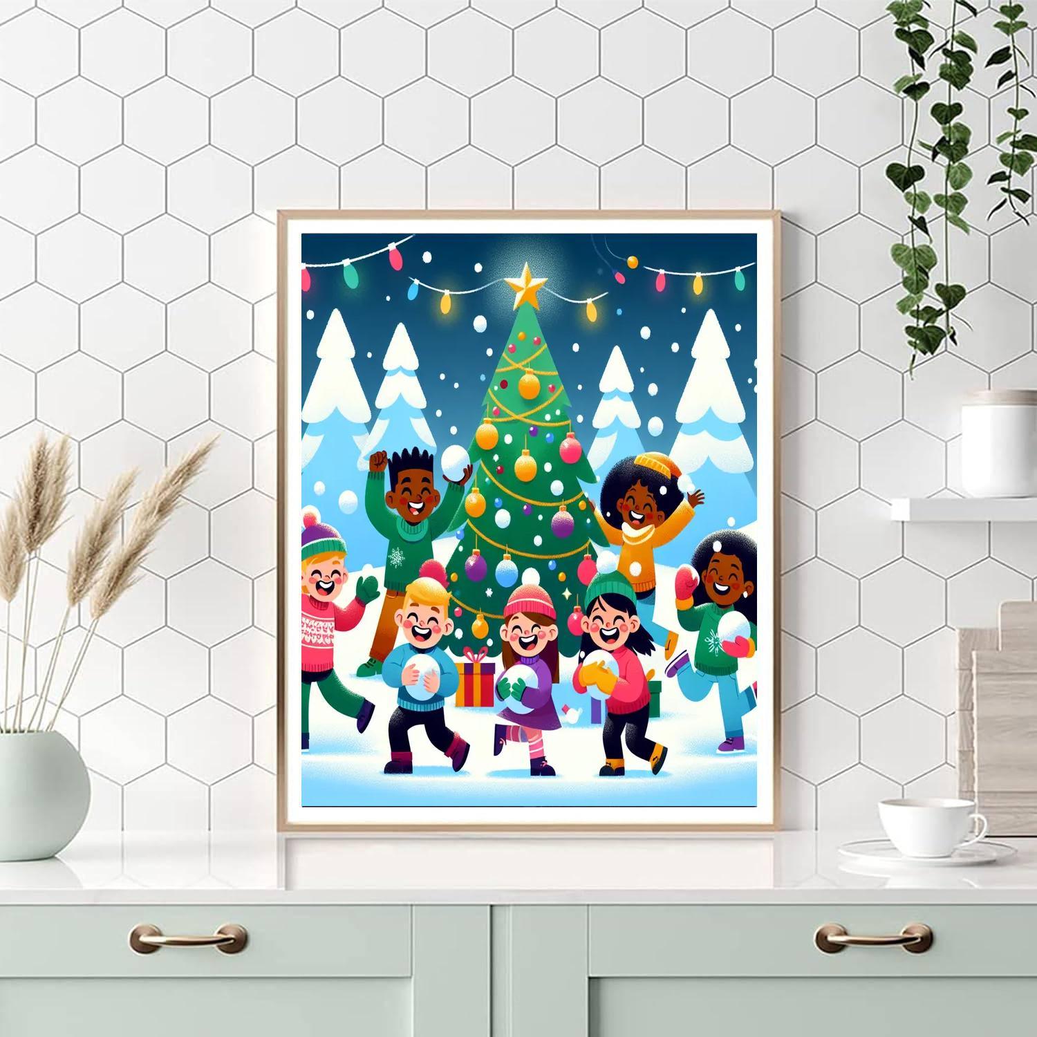 Magical Christmas Celebration Paint By Color