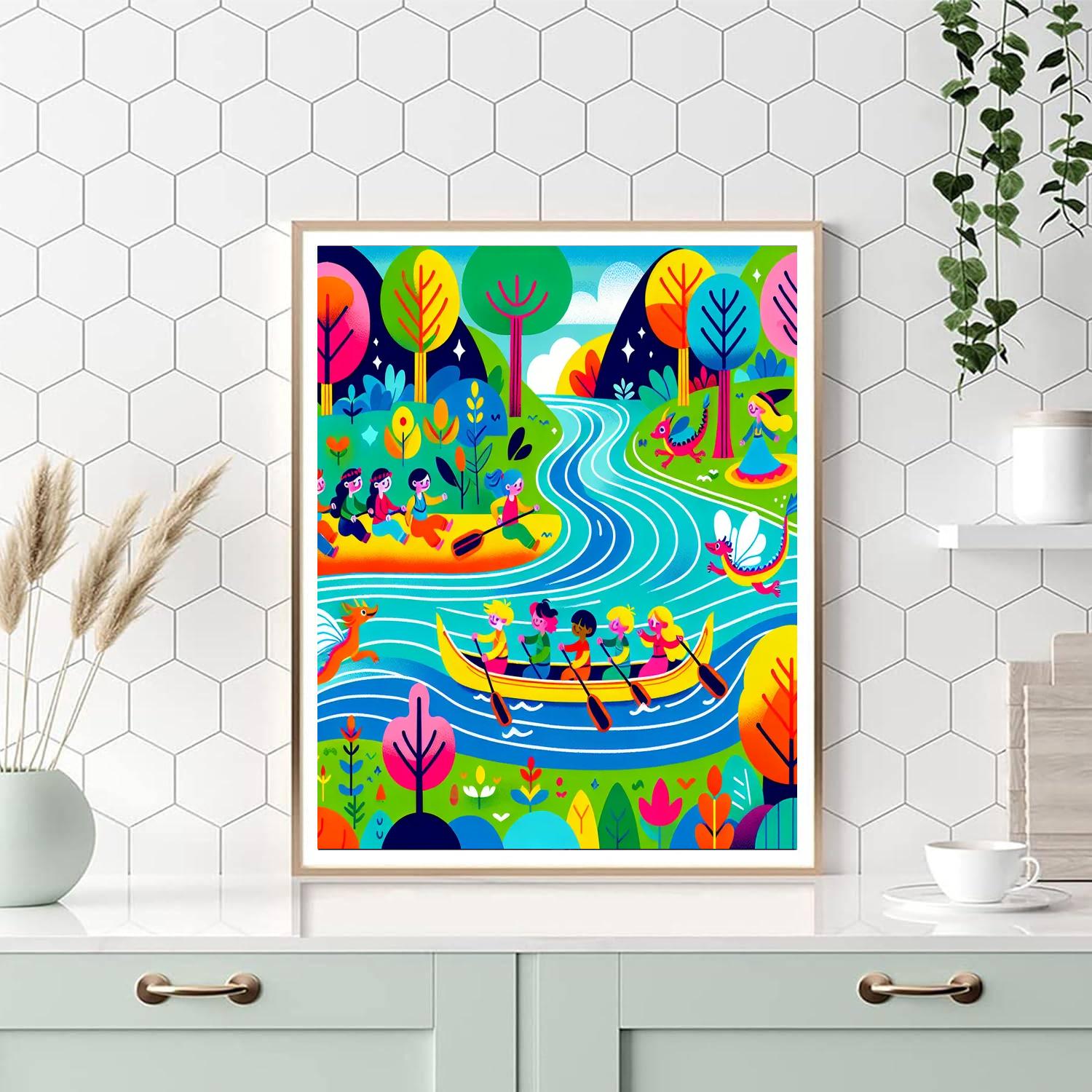 Enchanted River Adventure Paint By Numbers