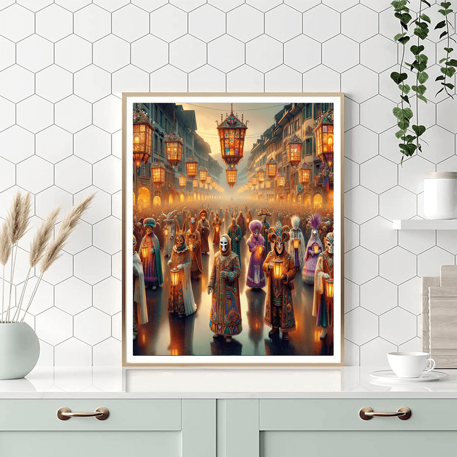 Carnival Of Basel - Basel, Switzerland Painting By Numbers Kit