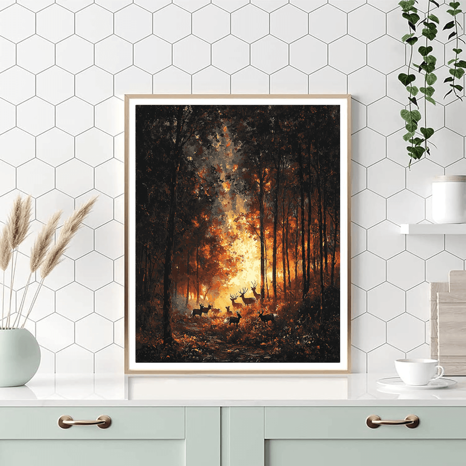 Caravaggio Inspired Chiaroscuro Woodland Creatures  Paint By Numbers