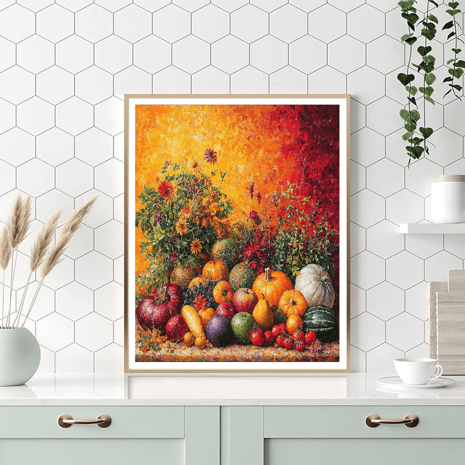 Jean-Baptiste-Siméon Chardin Inspired Festive Harvest  Paint By Number