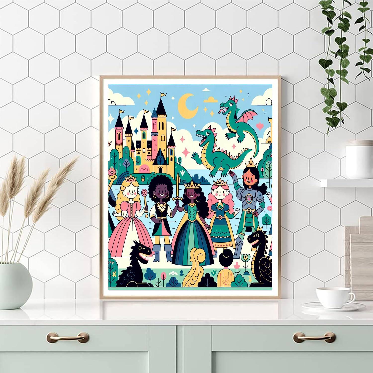 Fairytale Kingdom Fun Paint By Color