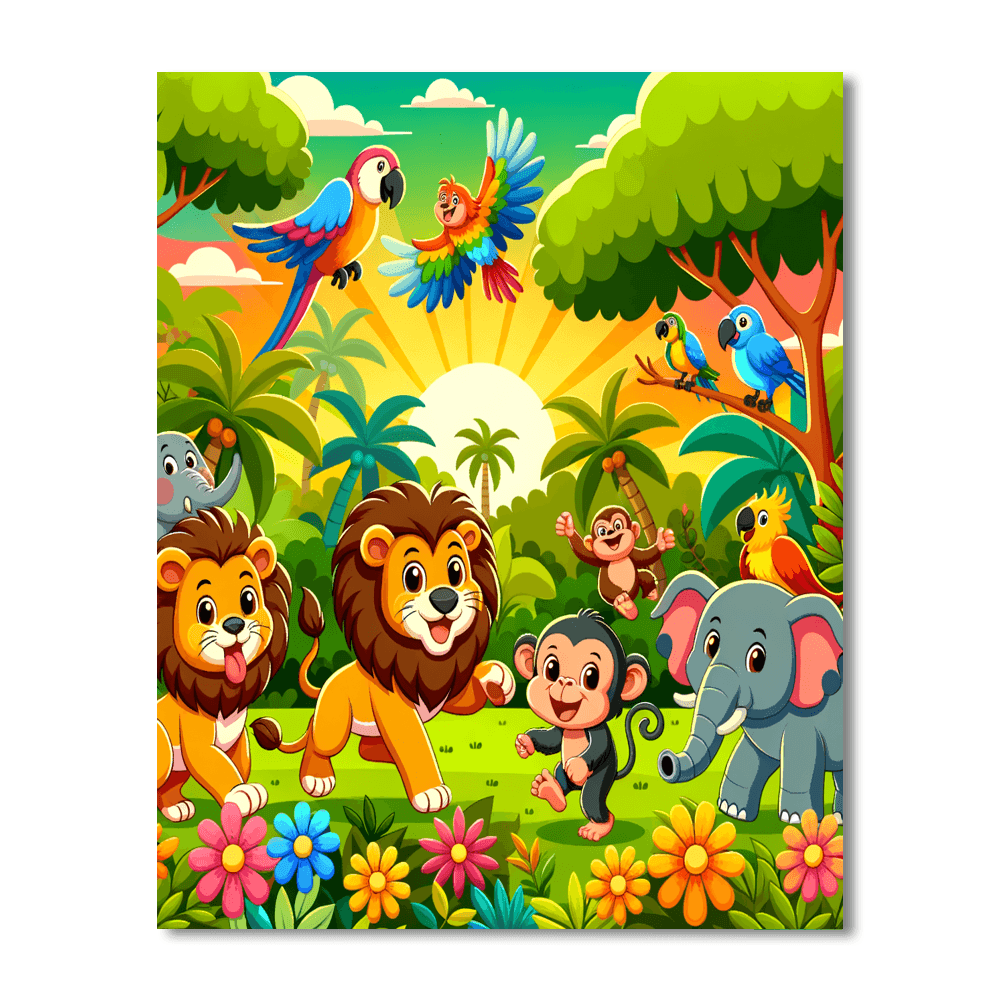 Fantasy Jungle Quest Paint By Numbers Kits