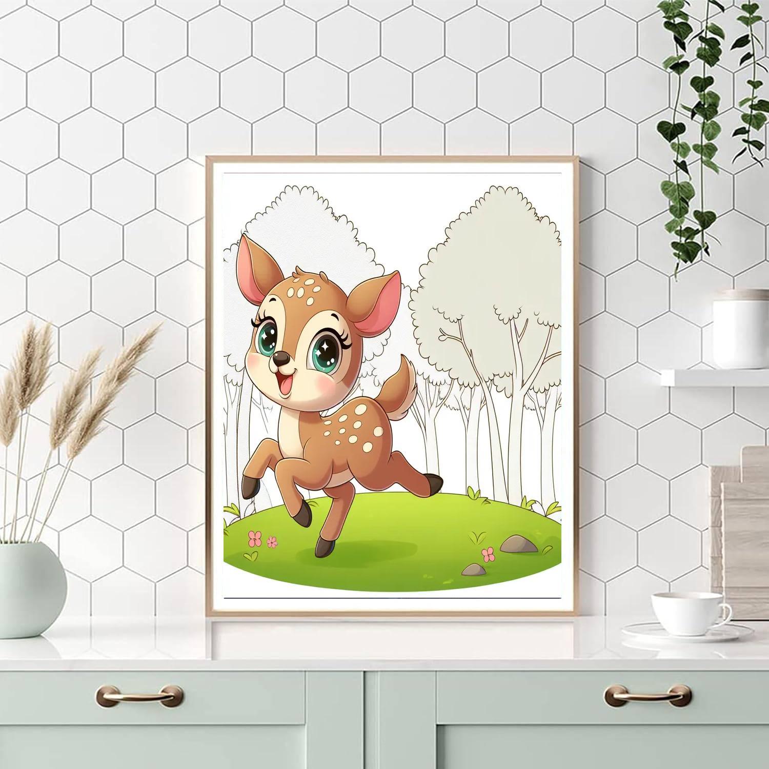 Frolicsome Fawn Painting By Numbers Kit