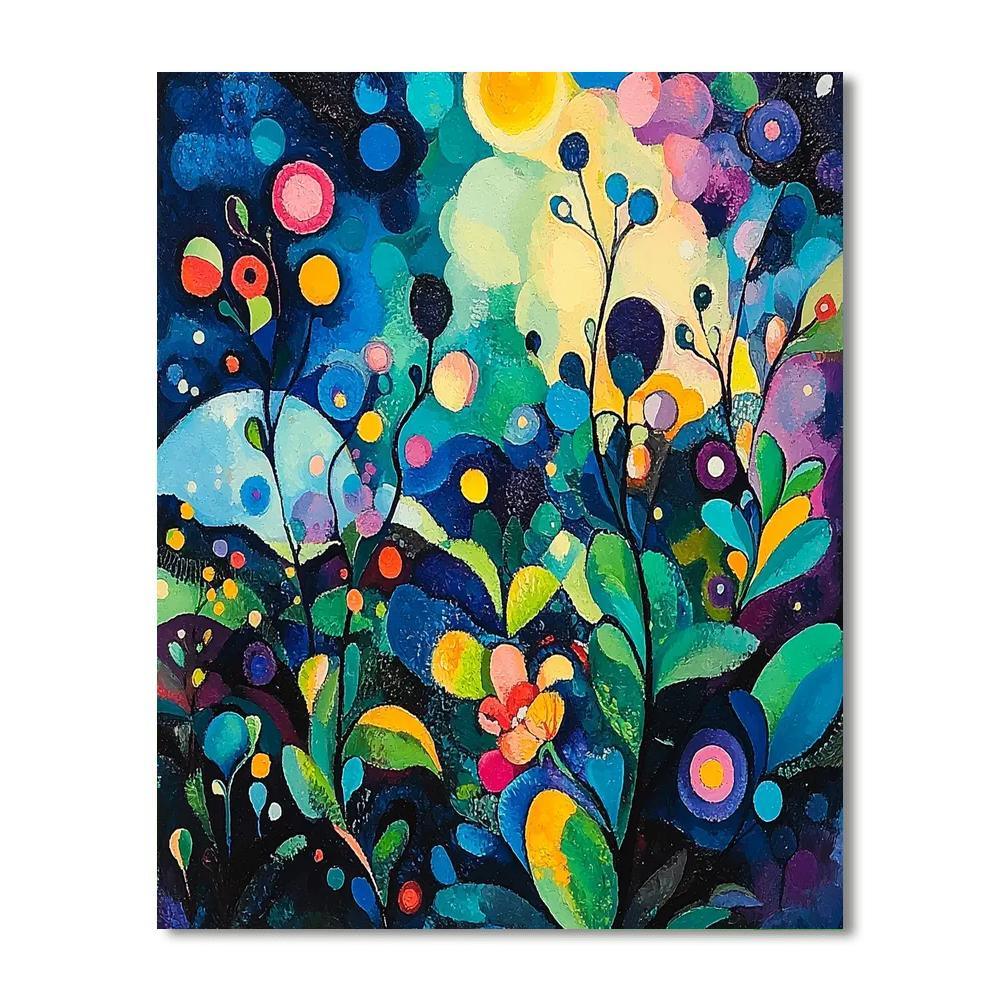 Wassily Kandinsky Inspired Celestial Blossom Abstraction  Painting By Numbers Kit