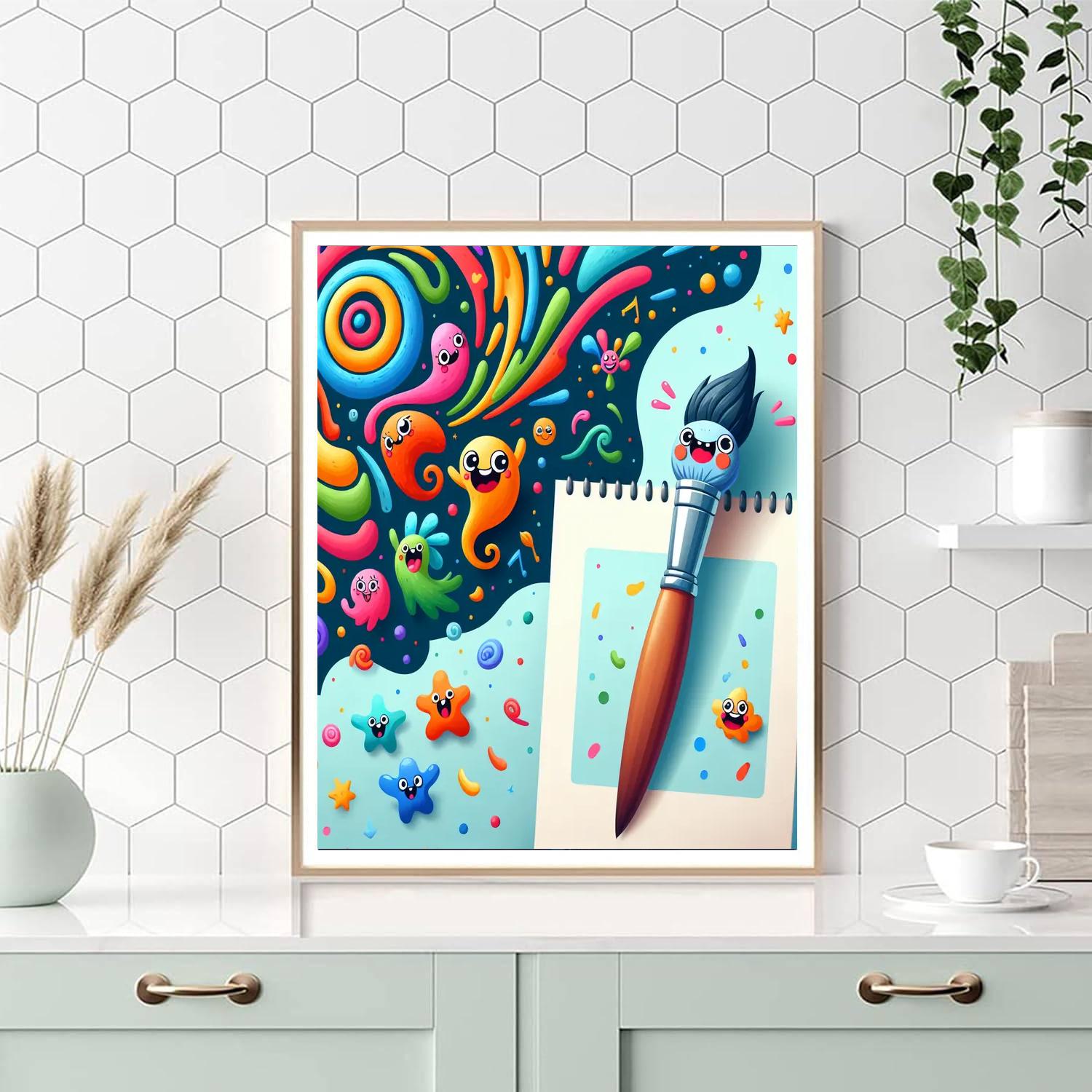 The Magic Paintbrush Adventure DIY Paint By Numbers