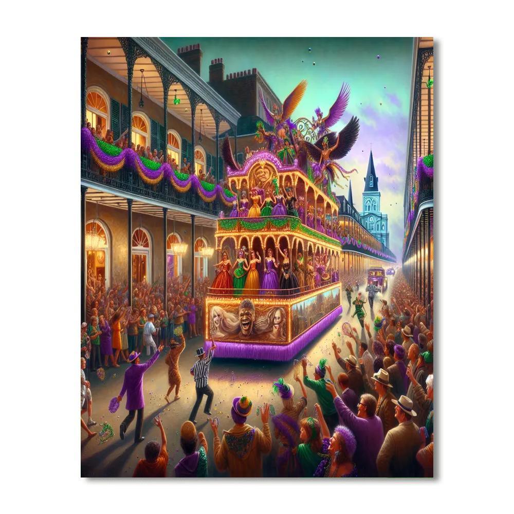 Krewe Of Bacchus Parade - Usa Numbered Painting Kits