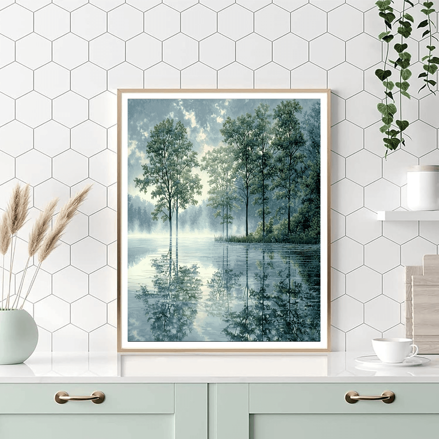 Thomas Kinkade Inspired Mystic Reflections  Paint By Numbers