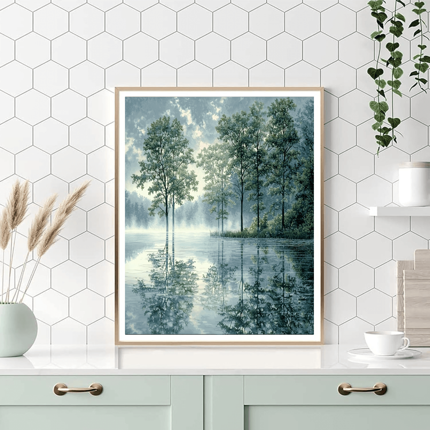 Thomas Kinkade Inspired Mystic Reflections  Paint By Numbers