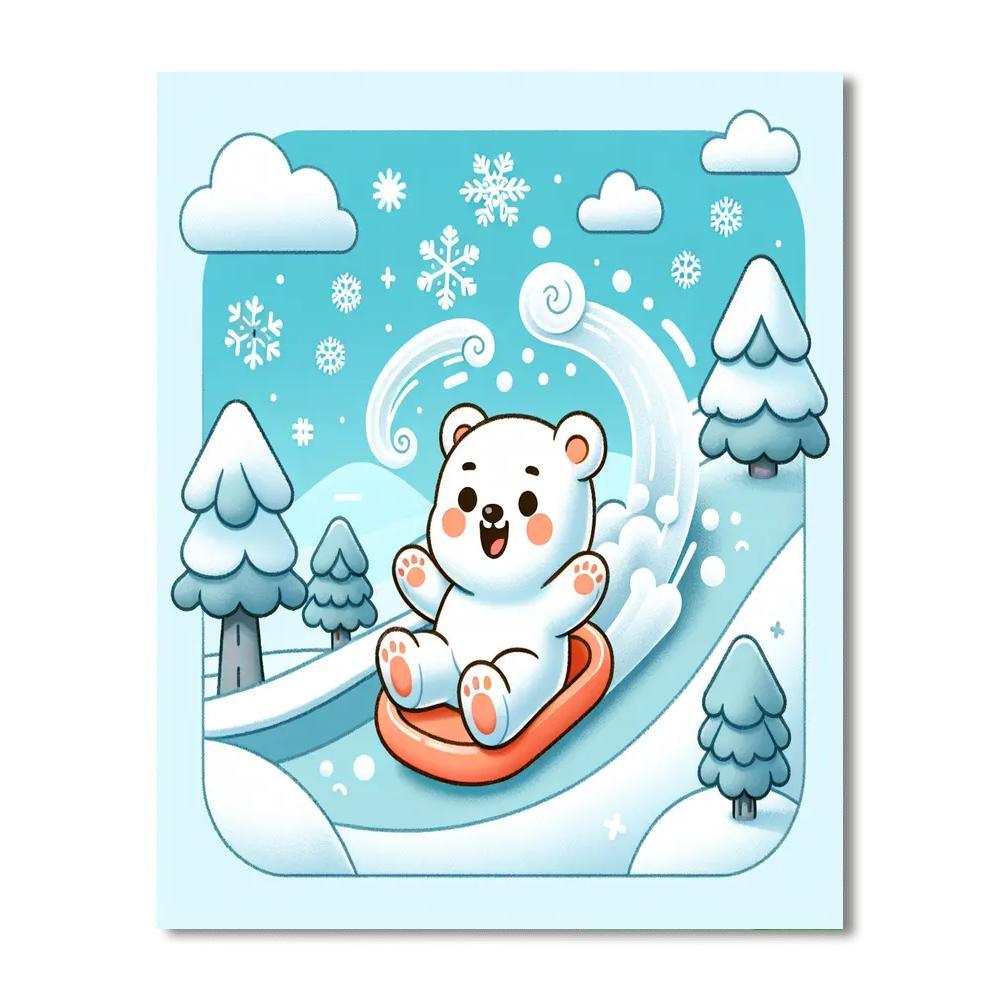 Adventurous Polar Bear Paint By Numbers Kits