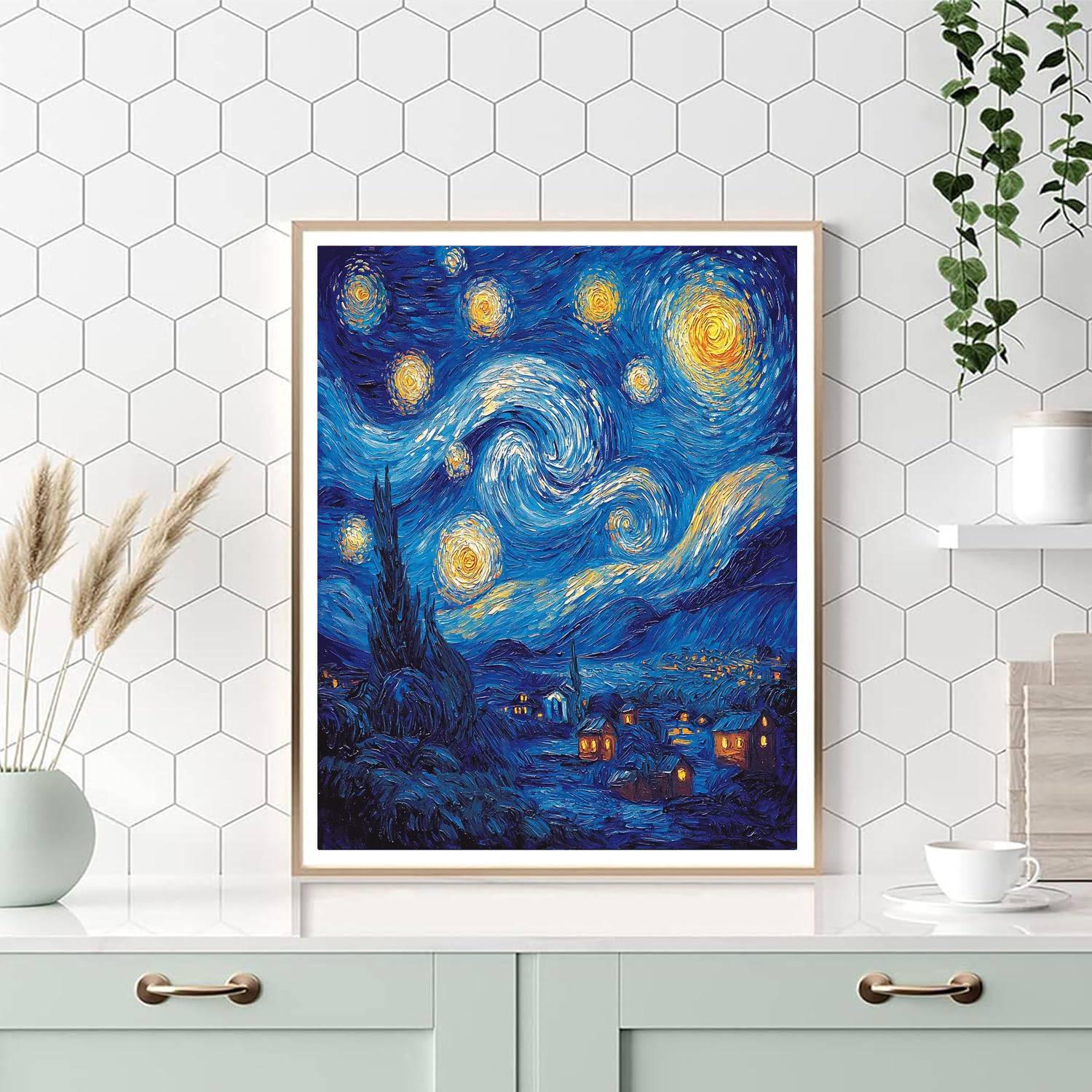 Vincent Van Gogh Inspired Night Sky Wonder  Paint By Numbers Kits