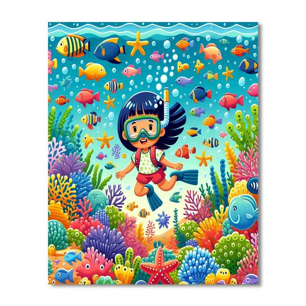 Aquatic Wonderland Journey DIY Paint By Numbers