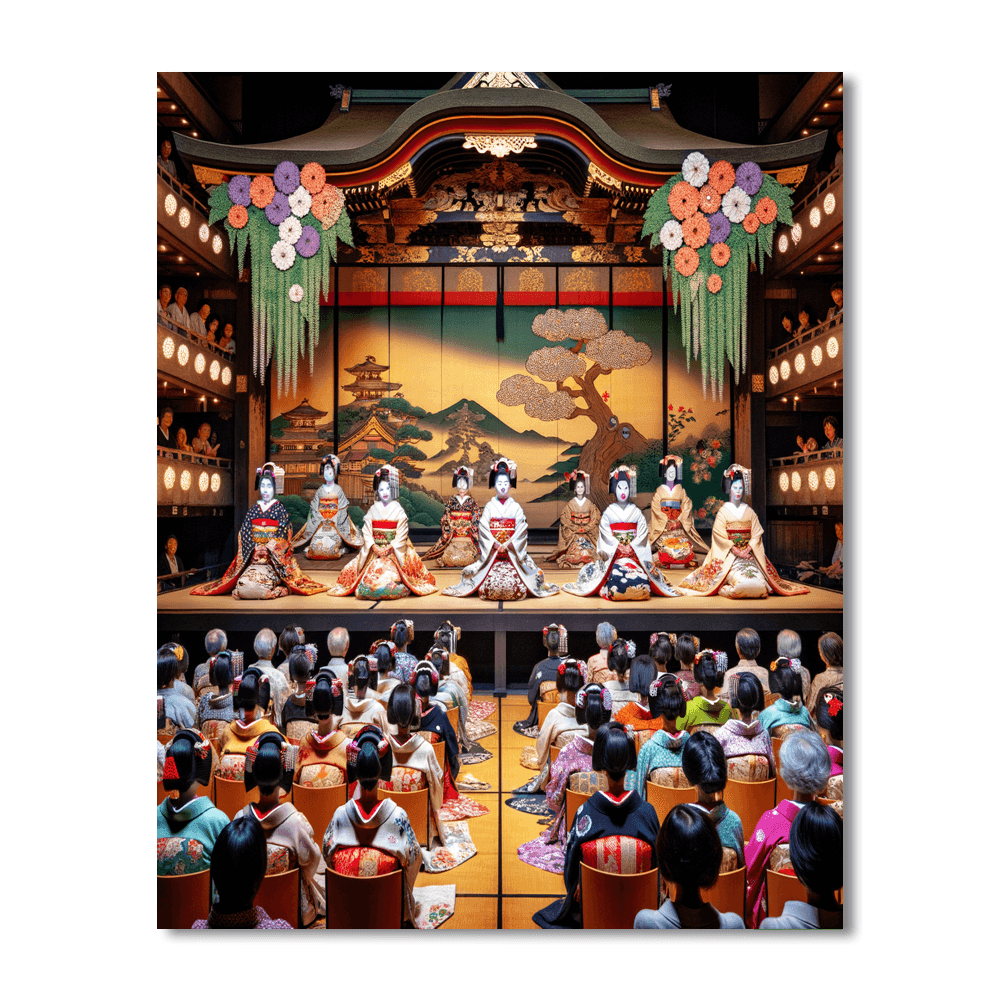 Gion Odori - Kyoto, Japan Painting By Numbers Kit