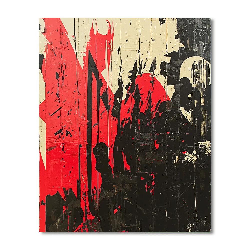 Banksy Inspired Forgotten Voices  DIY Paint By Numbers