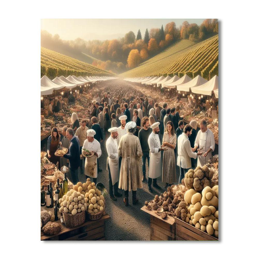 Alba White Truffle Festival - Alba DIY Paint By Numbers