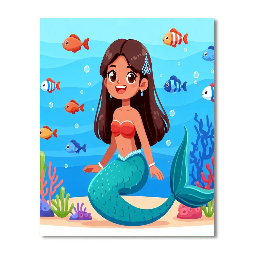 Ocean Mermaid Kingdom Numbered Painting Kits